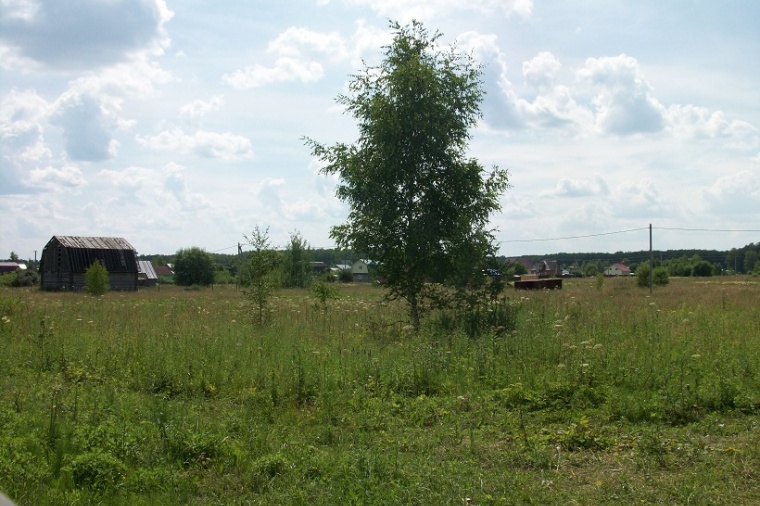 Земельный участок в деревне Полушкино 