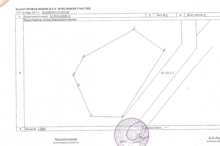 Кадастровая выписка о земельном участке образец с координатами