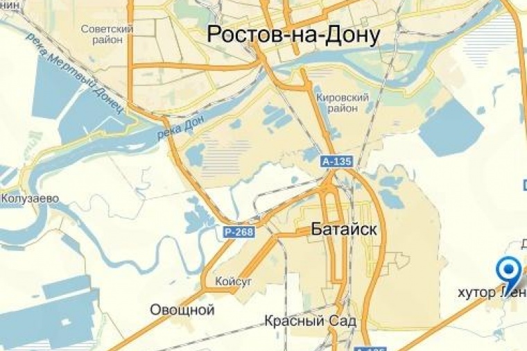 Карта батайска ростовской