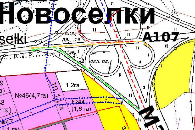 Карта новоселки московская область