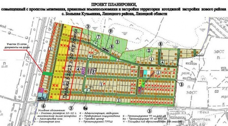 Большое кузьминское карта