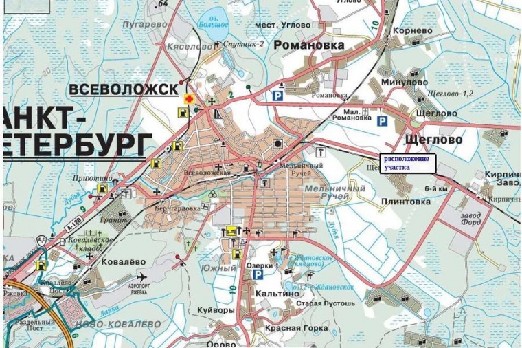 Карта всеволожского района ленинградской области подробная карта