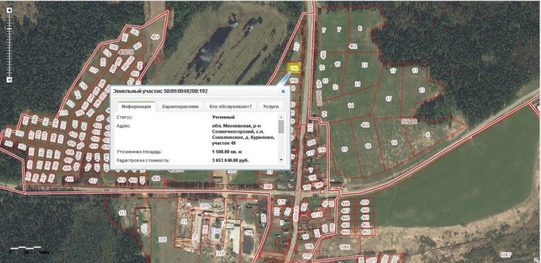 Кадастровая карта солнечногорского района деревня соколово