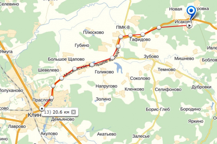 Карта московской области клинского района московской области