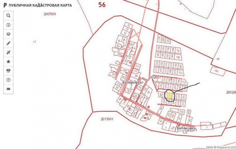 Публичная кадастровая карта оренбургской обл